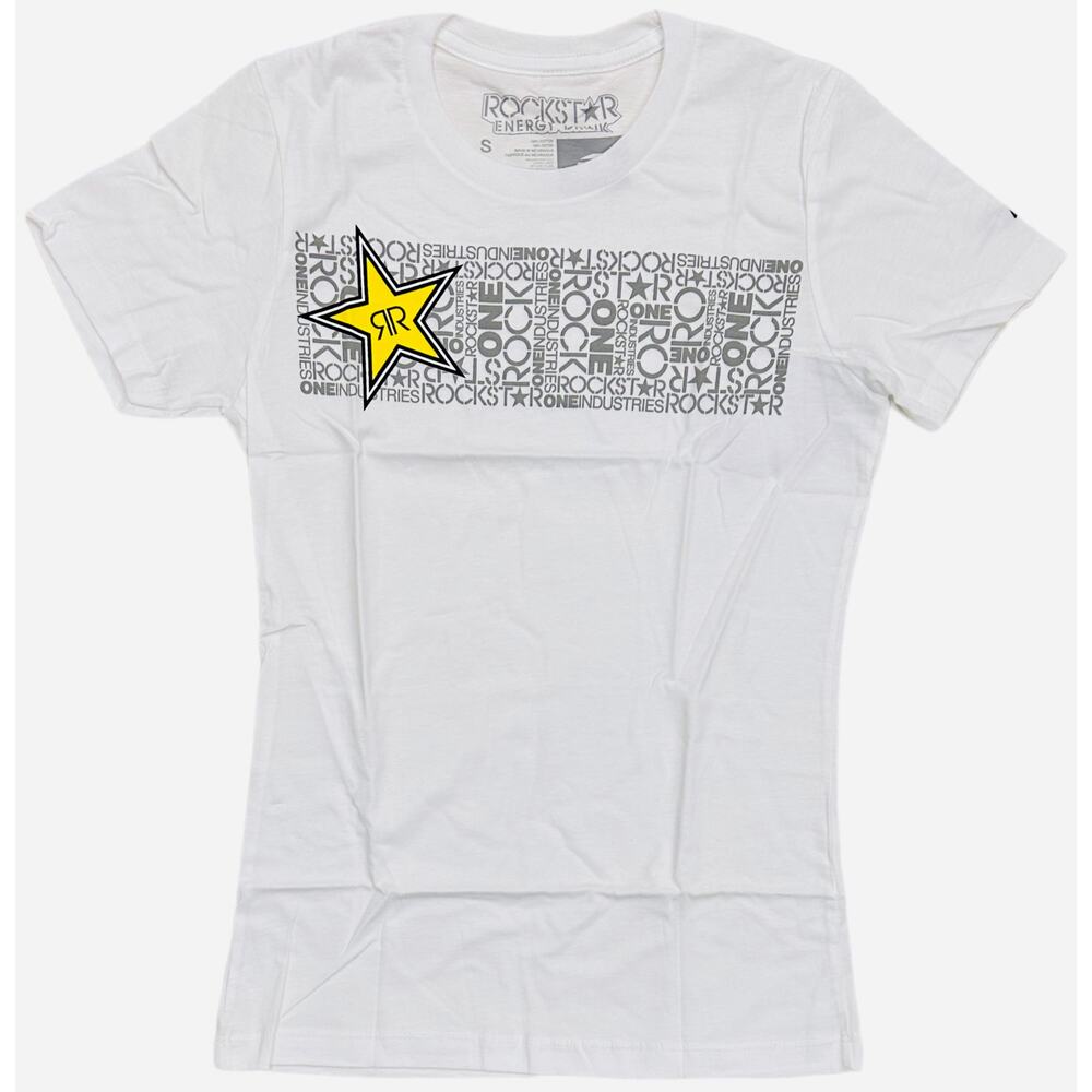 One Industries Women's X Rockstar Energy Caia Tee T-Shirt in White
